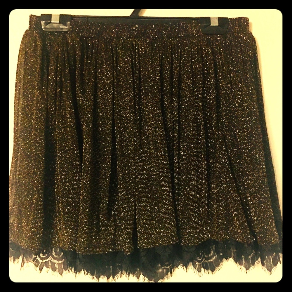 Sparkly Gold and Black Skirt!